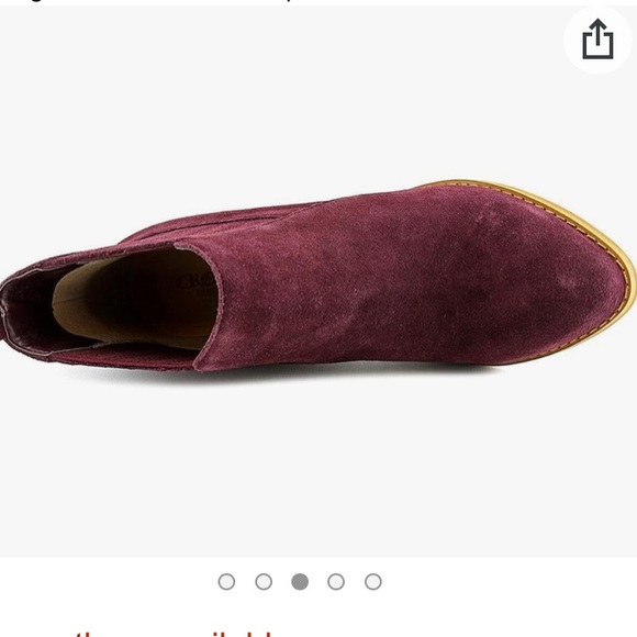 Crown Vintage Purple Velvet Leather Boot - Picture 3 of 6